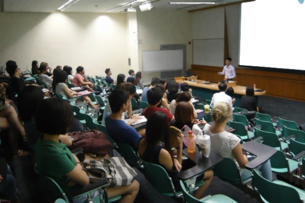 lecturing at university